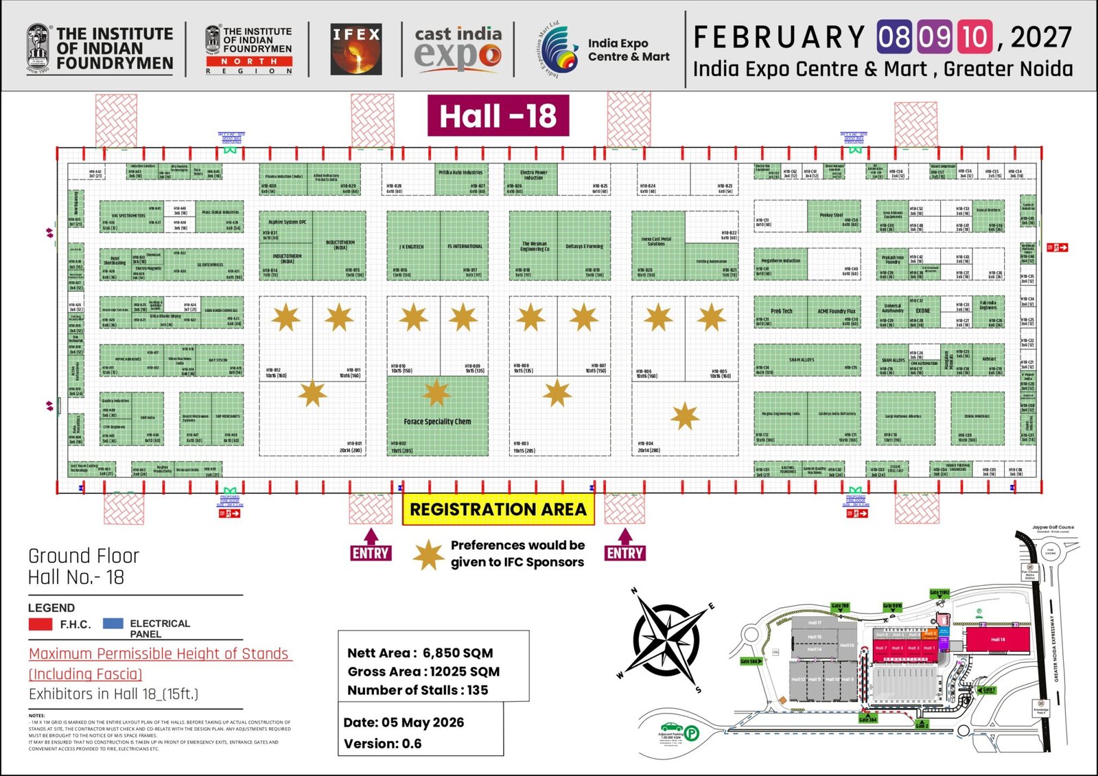 IFEX 2027 Layout | Exhibition Floor Plan